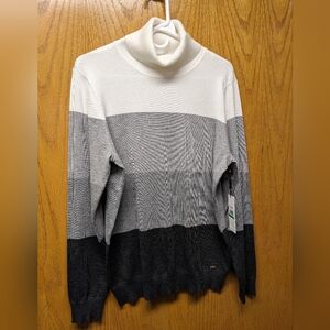 Calvin Klein sweater size large turtleneck variant gray